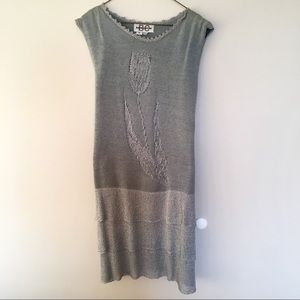 Vintage floral dress, tulip dress